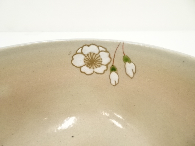 茶道具　乾山写　雪笹　菓子鉢　浅見安兵衛　共箱　大正　昭和　陶芸　京焼 茶道具 乾山写 雪笹 菓子鉢 浅見安兵衛 共箱 大正 昭和 陶芸 京焼